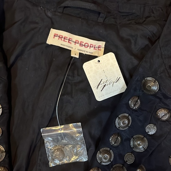 Free People Chelsea Coin Moto Jacket Size S $700 NWT - Picture 11 of 17